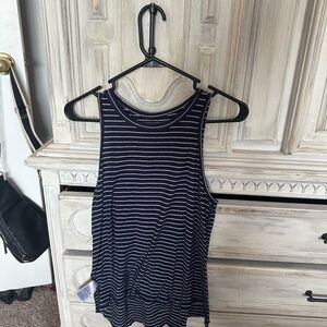 Old Navy Blue and White Tank Top